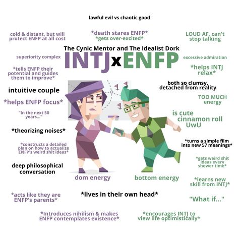 Enfp Intj Memes, Enfp And Intj Relationship, Intj And Enfp Relationship, Intj Compatibility, Intj And Enfp, Intj Relationships, Enfp X Intj, Intj Core, Enfp Intj