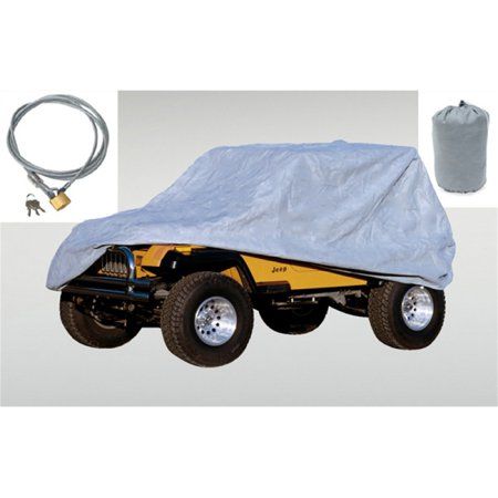 Rugged Ridge 13321.72 Car Cover, Gray Vinyl Jeep Covers, Jeep Wrangler Models, Jeep Cj6, Jeep Scrambler, Cj Jeep, Rugged Ridge, Grey Car, Jeep Wrangler Sahara, Jeep Cj7