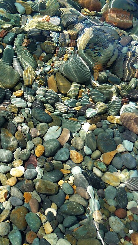 Drawers Handles, Rock Background, Ocean Collection, Wallpaper Texture, Inspiration Nature, River Stones, Under Water, Foto Ideas Instagram, Summer Wallpaper