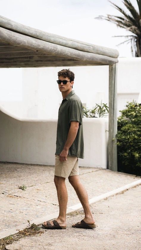 [SponsoredPost] 59 Great Beach Vacation Outfits Hacks You Need To See Right Now #beachvacationoutfits Men With Birkenstocks, Male Birkenstock Outfit, Men Outfits With Birkenstocks, Beach Casual Outfit Men, Birkenstock Men Aesthetic, Outdoor Aesthetic Outfits Men, Arizona Mens Fashion, Birkenstock Mens Outfit, Mens Berkinstock Outfit