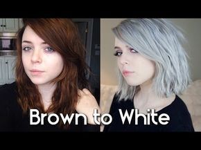 Dark Brown to Silver Hair | 3 Step Tutorial - YouTube Brown To Silver Hair, Grey Hair Diy, Natural Henna Hair Dye, Dark Silver Hair, White Ombre Hair, Silver Hair Dye, Silver Hair Highlights, Platinum Hair Color, Silver White Hair