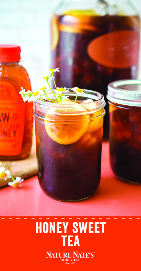 Honey Sweet Tea Recipe, Healthy Sweet Tea, Tea With Honey, Sweet Tea With Honey, Honey Iced Tea, Sweet Tea Recipe Southern, Sweet Tea Recipe, Sweet Tea Aesthetic, Honey Tea Recipe