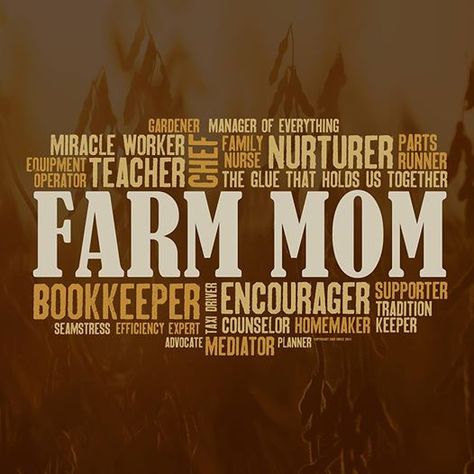 Farm Mom  -  Love this!!  So perfectly explains my job description! Farm Wife Life, Farm Sayings, Farm Life Quotes, Farmer Quotes, Farming Quotes, Farm Facts, So God Made A Farmer, Summer Beach Quotes, Nature Day