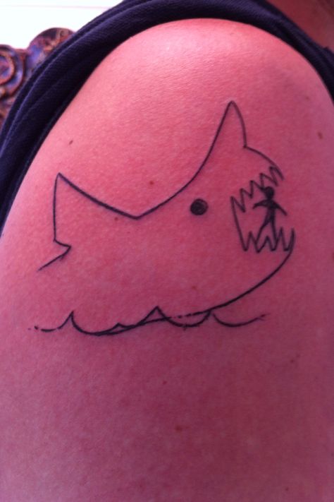 JAWS Jaws Tattoo, Shark Tattoos, Get A Tattoo, Tattoo Photo, A Tattoo, Tattoo Photos, And Sign, Infinity Tattoo, I Tattoo