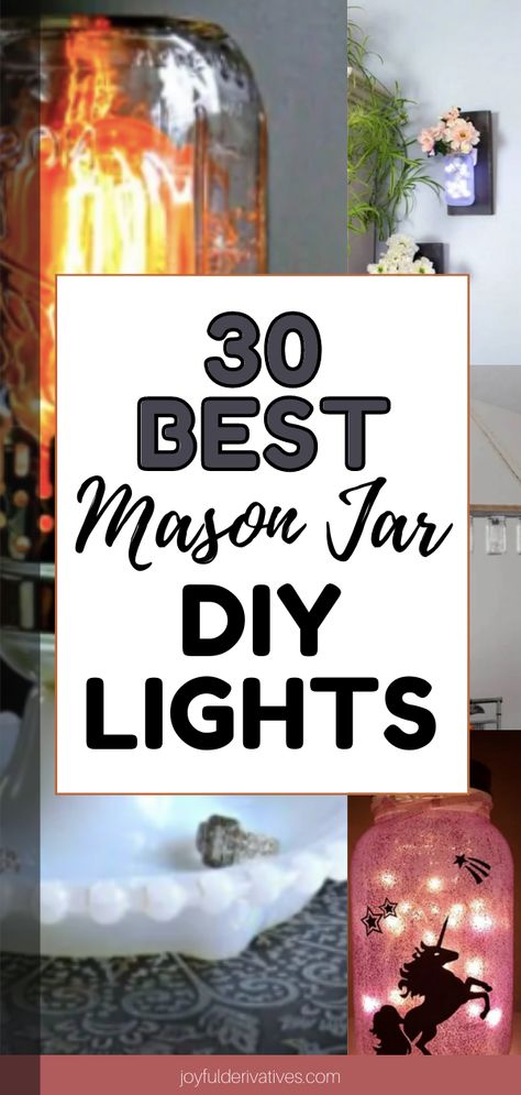 Mason Jar Lights Outdoor, Mason Jar Fairy Lights, Mason Jar Night Light, Mason Jar Solar Lights, Diy Mason Jar Lights, Fairy Lights In A Jar, Diy Lights, Mason Jar Lights, Mason Jar Light