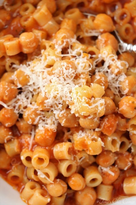 Chick Pea Pasta Recipe, Recipes With Ditalini Pasta, Ditalini Pasta, Pasta Fagioli, Pasta Sides, Chickpea Pasta, Pasta Dinners, Pasta Dinner Recipes, Chickpea Recipes