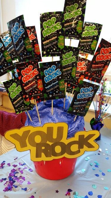 My version of You Rock with Pop Rocks!Perfect for Employee appreciation week! Crayon Candles, Staff Appreciation Gifts, Volunteer Gifts, Volunteer Appreciation, Staff Gifts, Employee Recognition, Employee Appreciation Gifts, Staff Appreciation, Work Gifts