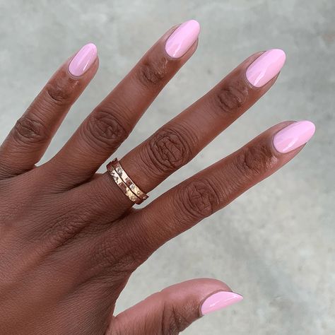 A soft rose pink with a touch of mauve that's always fresh and floral. “Pink is that perfect everyday mani and bonus Megababe points for making it your french tip! Katie and I already want to wear it in every ombre mani for the rest of time.” XO SGT Long-lasting polish with salon quality results Applies smooth and streak-free in three strokes or less 7-Free: Our polish does not contain dibutyl phthalate (DBP), toluene, formaldehyde, formaldehyde resin, camphor, ethyl tosylamide, or xylene. Vegan Subtle But Cute Nails, Bubblegum Pink Short Nails, Regular Pink Nails, Pastel Pink Nail Ideas, Rush Week Nails, Plain One Color Nails, Pink Natural Nails Gel, Cute Solid Nail Colors, Solid Color Chrome Nails