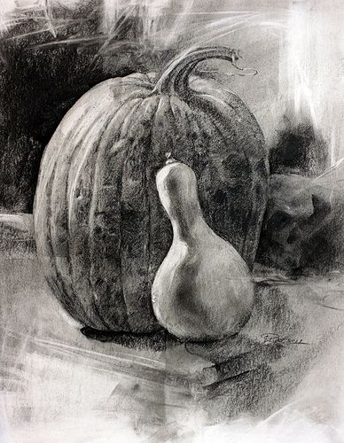 Halloween Pumpkin | I did this as a demonstration in charcoa… | Flickr Pumpkin Charcoal Drawing, Compressed Charcoal, Charcoal Sticks, Kneaded Eraser, Pumpkin Drawing, Charcoal Art, High School Art, Arts Ed, Charcoal Drawing