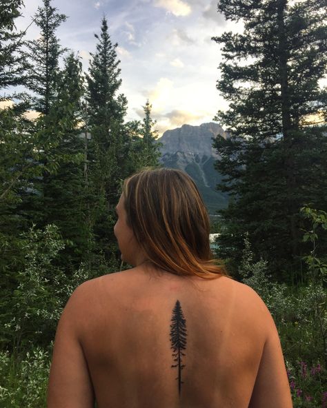 Evergreen Tattoo, Redwood Tattoo, Outdoor Tattoo, Tree Tattoo Back, Wood Tattoo, Earthy Tattoos, Tattoo Tree, Cool Nature, Pine Tree Tattoo