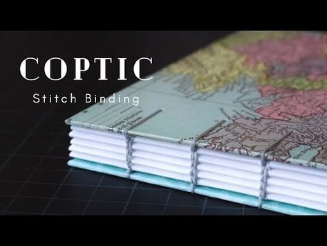 (438) How I Coptic Binding | DIY Bookbinding | Easy Step by Step - YouTube Coptic Stitch Tutorial, Leather Book Binding Diy, Coptic Stitch Binding Tutorial, Coptic Stitch Binding, Diy Bookbinding Easy, Coptic Book Binding, Book Binding Tutorial, Bind A Book, Diy Bookbinding