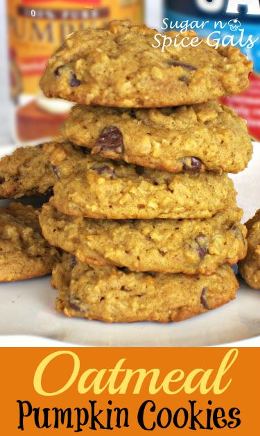 Oatmeal Pumpkin Cookies, Oatmeal Pumpkin, Cookies Oatmeal, Pumpkin Oatmeal Cookies, Pumpkin Chocolate Chip Cookies, Cinnamon Chips, Pumpkin Oatmeal, Crinkle Cookies, Pumpkin Chocolate Chips