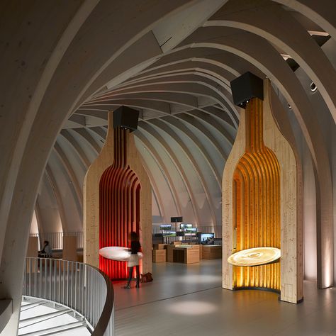 La Cité du Vin in Bordeaux Celebrates the Art, Culture and Commerce of Wine Wine Shop Interior, Wine Stand, Company Identity, Wine House, Wine Display, Wine Shop, Wine Store, Communication Art, Wine Theme