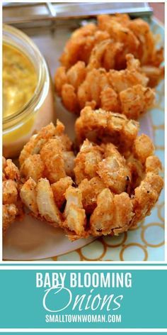 Mini Blooming Onions, Blooming Onions, Onion Appetizers, Blooming Onion Recipes, Blooming Onion, Onion Recipes, Air Fryer Recipes Easy, Air Fryer Recipes Healthy, Football Food