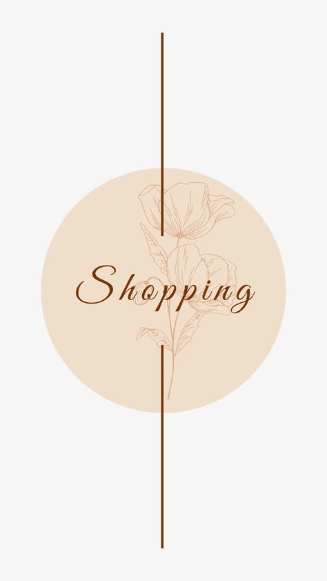 Shopping Insta Highlight cover Shopping Logo Aesthetic, Shopping Highlight Cover, New Collection Poster Instagram, New Collections Poster, Insta Highlight Cover, Flower Engraving, Logo Online Shop, Logo Instagram, Small Business Quotes