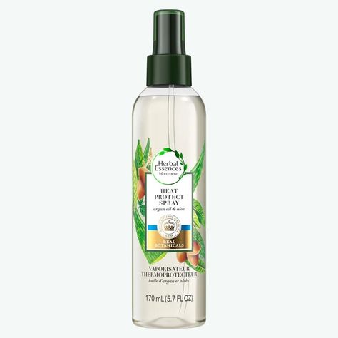 Argan Oil & Aloe Heat Protect Spray | Herbal Essences Hair Heat Protectant, Herbal Essence, Heat Protectant Spray, Heat Protectant Hair, Heat Protectant, Herbal Essences, Real Ingredients, Sulfate Free, Free Hair