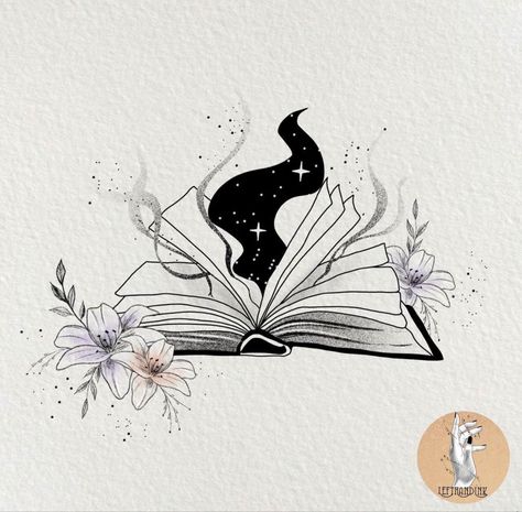 Book Outline Templates, Open Book Tattoo, Book Inspired Tattoos, Traditional Tattoo Outline, Jack Skellington Tattoo, Book Tattoos, Bookish Tattoos, Nerd Tattoo, Book Outline