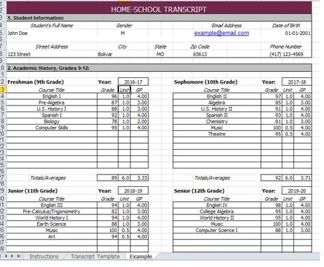 13+ Homeschool High School Transcript Template [Word, PDF] Highschool Transcript Template, High School Transcript Template, Transcript Template, High School Plan, Homeschool Transcripts, School Portfolio, School Planning, High School Transcript, Homeschool Middle School