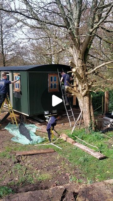 Challow Farm Shepherds Huts and Coach House on Instagram: "Mega day at Challow Farm.  The new Gardener's hut,  no rest here.  Already have bookings, so let's get going...." Shepherds Hut Interior, Shepherds Hut For Sale, Sheep House, Shepherds Huts, Shed Of The Year, Madding Crowd, Shepherds Hut, Shed Homes, Coach House