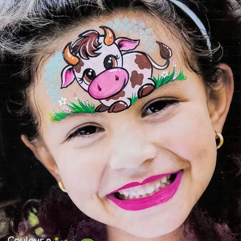 Cow Face Paint, Painting Business Ideas, Animals Face Painting, Batman Face Paint, Fox Face Paint, Face Painting Halloween Kids, Batman Face, Face Painting Business, T1d Awareness