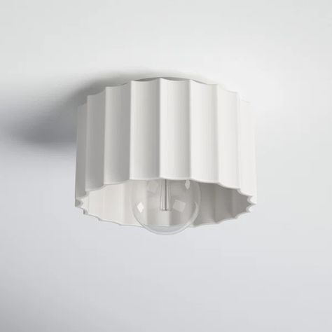 You'll love the Colgate 1-Light 8" Flush Mount at Wayfair - Great Deals on all Lighting products with Free Shipping on most stuff, even the big stuff. Reflecting Pool, Outdoor Flush Mounts, Light Fixtures Flush Mount, Outdoor Light Fixtures, Simple Silhouette, Mood Light, Scalloped Edges, Flush Mount Lighting, Covered Patio