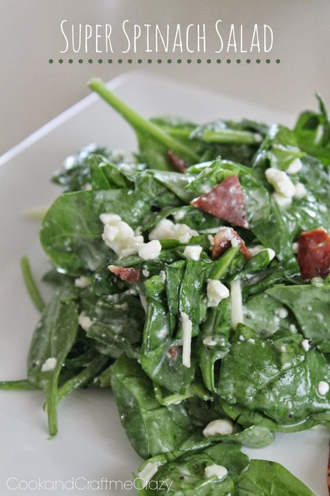 Spinach Salad With Bacon, Salad For Summer, Cottage Cheese Salad, Tasty Salads, Simple Salads, Perfect Bacon, Spinach Salad Recipes, Meat Salad, James Taylor