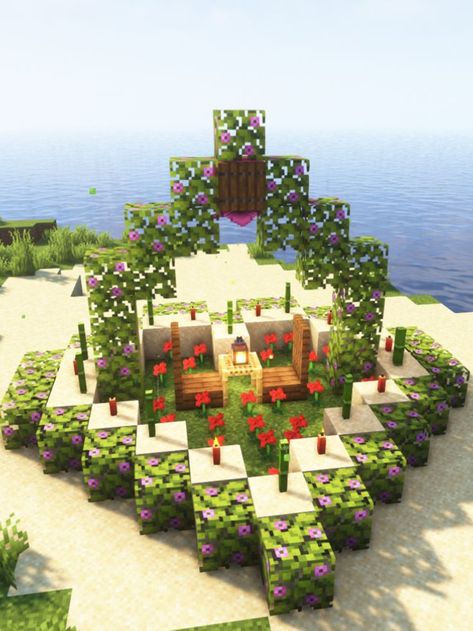 Cute Minecraft Valentine Builds, Mincraft Idea Beach House, Cute Minecraft Wedding Builds, Cute Minecraft Builds For Couple, Minecraft Marriage Builds, Minecraft Building Ideas Valentines, Cute Minecraft Builds For Girlfriend, Minecraft Build Ideas For Boyfriend, Minecraft Date Ideas Aesthetic