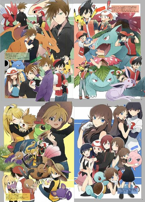 Pokémon Adventures, Yellow Pokemon, Pokémon Oras, Green Pokemon, Pokémon Ruby, Pokemon Adventures Manga, Pokemon Game Characters, Pokemon Mew, Pokemon Blue