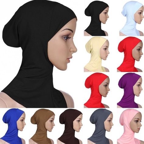 Head Kerchief, Makeup Hijab, Arab Scarf, Inner Hijab, Scarf Turban, Headwrap Tutorial, Turban Cap, Hijab Caps, Tutorial Hijab