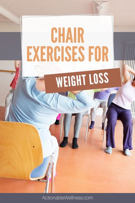 Chair Exercises for Weight loss-Actionable Wellness Chair Yoga Free, Chair Exercises For Abs, 4 Minute Workout, Chair Workout, Chair Exercise, Senior Exercises, Chair Pose Yoga, Seated Exercises, Hardcore Workout