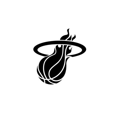 Basketball Vector Art, Miami Heat Tattoo Ideas, Gunther Tattoo, Miami Heat Tattoo, Basketball Logo Design Ideas, Tattoos Basketball, Calf Sleeve Tattoo, Nike Tattoo, Designer Typography