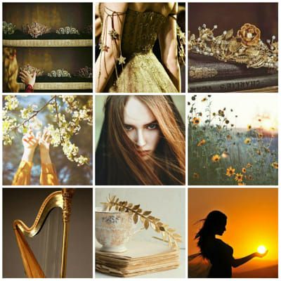 Áine | Make a moodboard & get a Celtic goddess - Quiz Goddess Of Summer, Goddess Sagittarius, Celtic Goddesses, Solstice Art, Shadow Aesthetic, Irish Goddess, Celtic Festival, Norse Goddess, Celtic Goddess