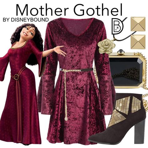 Disney Ootd, Bridesmaid Dress Shoes, Belt Boots, Mother Gothel, Rapunzel Birthday Party, Diy Cosplay, Halloween Coustumes, Mother Knows Best, Cosplay Cute