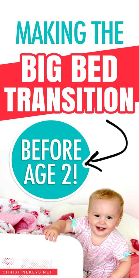 Making the big bed transition before age 2! Find out the steps to take in order to transition your toddler from the crib to bed at an early age. These tips really work! Toddler Bed Transition, Toddler Chores, Big Bed, Picky Toddler, Big Kid Bed, All About Mom, Terrible Twos, Big Beds, Baby Stage