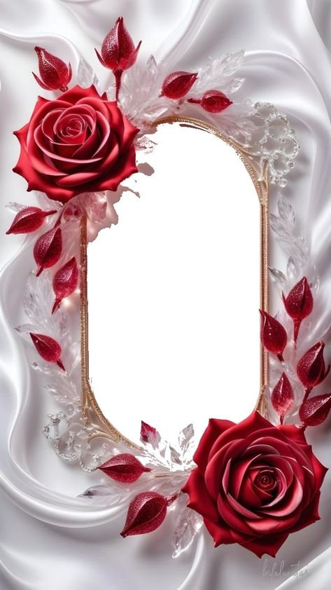 Rose Frame Background, Romantic Picture Frames, Free Picture Frames, Picture Frame Template, Romantic Picture, Photo Frame Images, New Photo Frame, Foto Frame, Online Photo Frames