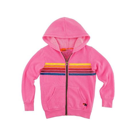 5 Stripe Zip Hoodie, Neon Pink Athleisure Shorts, Stitch Hoodie, Striped Sweatpants, Stitch Work, Baby Boy Accessories, Aviator Nation, Neon Rainbow, Striped Hoodie, Dresses For Teens