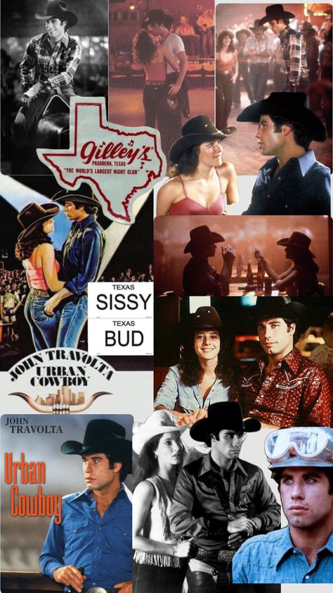 Urban Cowboy Wallpaper, Pam Urban Cowboy, Urban Cowboy Movie Outfits, Urban Cowboy Party, Urban Cowboy Aesthetic, 70s Cowboy Aesthetic, Urban Cowboy Movie, 80s Cowboy, 90s Cowgirl