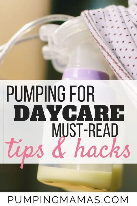 Do you have a plan to pump for daycare? If you are a breastfeeding and working mom, you need to have a plan for when your maternity leave is over. You want to make sure that you are able to pump enough breastmilk for your baby when your baby is with a sitter or caregiver. If you are nursing or exclusively pumping, rest easy going back to work with a plan. Here are all the best tips to pump breastmilk for a baby in daycare.  #pumpingatwork #breastmilk #bottles #breastfeeding #pumpingmamas Pump Breastmilk, Pumping And Breastfeeding Schedule, Pace Feeding, Pumping Milk, Power Pumping, Pumping Schedule, Pumping Breastmilk, Pumping At Work, Breastfeeding Positions