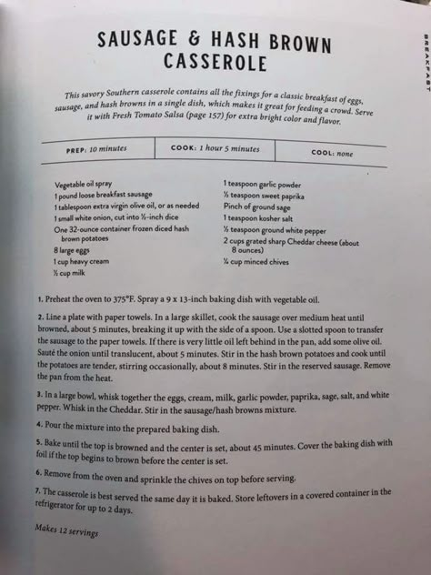 Magnolia Table sausage & has brown casserole Joanna Gaines Yaki Gyoza, Joanna Gaines Hashbrown Casserole, Joanna Gaines Best Recipes, Joanna Gaines Breakfast Casserole, Magnolia Table Breakfast, Joanna Gaines Breakfast, Joanna Gaines Dinner Recipes, Magnolia Cookbook Recipes, Magnolia Kitchen Recipes