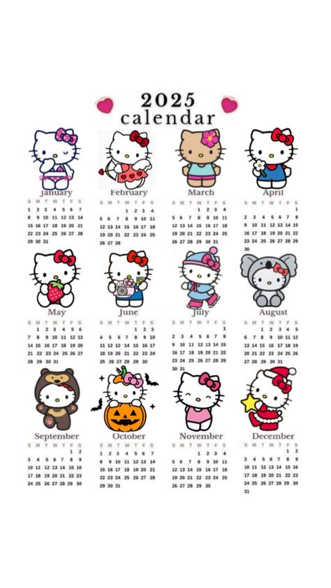 Pink Hello Kitty Wallpaper Iphone, Hello Kitty School, Hello Kitty Wallpaper Hd, Images Hello Kitty, Hello Kitty Crafts, Cute Summer Wallpapers, Cute Calendar, Hello Kitty Cartoon, Pink Hello Kitty