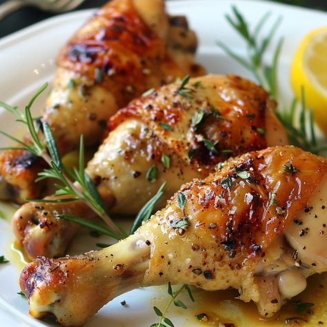 Juicy Baked Chicken Legs - Good For Recipes Roasted Chicken Legs Oven, Baked Chicken Legs In The Oven, Baked Chicken Legs Recipes, Roast Chicken Legs Recipe, Chicken Leg Recipes Oven, Chicken Legs In The Oven, Chicken Drumstick Recipes Oven, Drumstick Recipes Oven, Chicken Legs In Oven