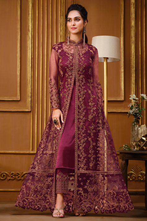 Luxury Lace Anarkali Set For Festive Season, Luxury Lace Anarkali Set With Lace Work, Luxury Lace Anarkali Set For Women, Luxury Floor-length Salwar Kameez For Formal Occasions, Luxury Bollywood Style Formal Churidar, Cheap Red Traditional Wear For Eid, Luxury Floor-length Party Churidar, Luxury Anarkali Salwar Kameez For Party, Luxury Traditional Floor-length Churidar