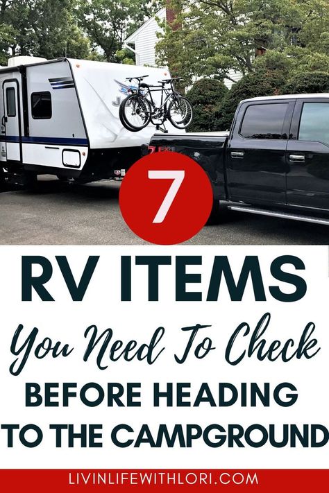 RV checklist Rv Camping Trips, Rv Camping Tips, Travel Trailer Camping, Rv Organization, Rv Maintenance, Rv Campgrounds, Rv Adventure, Camping List, Camper Life