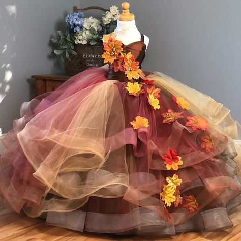 Fall Fairy Costume, Fall Leaves Dress, Autumn Costume, Dress Form Christmas Tree, Leaf Dress, Christmas Tree Dress, Fall Floral Dress, Tree Dress, Mannequin Dress