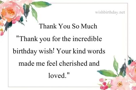 In this blog post, We have gathered the heartfelt thanks to all birthday wishes that will be used to spread appreciation and saying special thank you to those who’ve made your birthday truly unforgettable with their wishes.  Let’s Join us as we celebrate the love and joy behind these heartfelt wishes. You can use this […] The post 30+ Best Ways To Say Thanks For All Birthday Wishes [2023]   first appeared on Wish Birthday. Birthday Appreciation Post, Ways To Say Thanks, Happy Birthday With Love, Thanks For Birthday Wishes, Thank You For Birthday Wishes, Wish Birthday, Special Birthday Wishes, Wish You Happy Birthday, Heartfelt Thanks