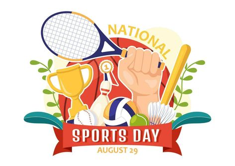 Sports Day Chart For School, Sport Drawing Illustration, National Sports Day Drawing, Sports Day Poster School, Sports Day Poster Design, Sport Day Poster, Sports Day Drawing, Annual Day Themes, School Sports Posters