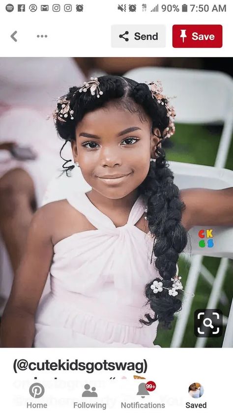 Natural Hair Updo Wedding, Black Bridesmaids Hairstyles, Short Hair For Kids, Kids Short Hair Styles, Natural Hair Wedding, Wedding Hairstyles And Makeup, Black Wedding Hairstyles, Natural Wedding Hairstyles, Natural Hair Bride