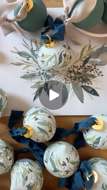 Hand Painted Ball Ornaments, Painted Ball Ornaments, Hand Painted Christmas Balls, Ventura Design, Kelly Ventura, Christmas Decs, My Apologies, November Month, Sunday December