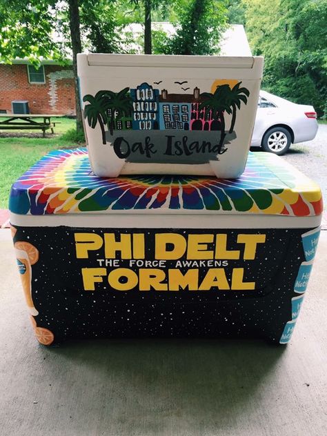 star wars phi delt fraternity cooler Nola Cooler, Cooler Connection, Beer Pong Table Designs, Phi Delt, Fraternity Cooler, Formal Cooler Ideas, Fraternity Coolers, Summer Coolers, Frat Coolers