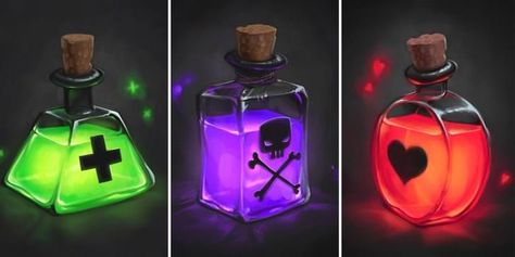 I drew some glowy potion bottles. - Album on Imgur الفن الرقمي, Magic Bottles, Elemental Magic, Potion Bottles, Fantasy Magic, Fantasy Props, Game Props, Game Illustration, Magical Jewelry